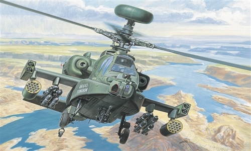 Сборная модель Italeri 080 Вертолёт Апач AH-64D «Большой лук», 1/72