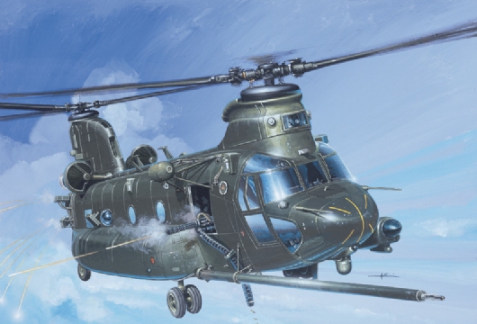 Сборная модель Italeri 1218 Военно-транспортный вертолет MH-47 E SOA CHINOOK, 1/72