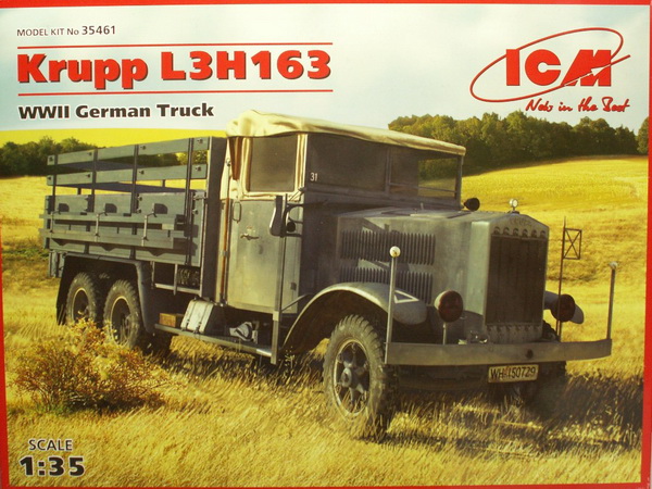 Сборная модель ICM 35461 Немецкий грузовой автомобиль Крупп L3H163 2МВ, 1/35