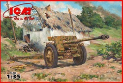Сборная модель ICM 35701 7,62-см Pak 36(r) немецкая противотанковая пушка, 1/35