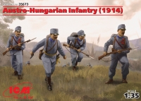 Сборная модель ICM 35673 Пехота Австро-Венгрии (1914г.) (4 фигуры), 1/35