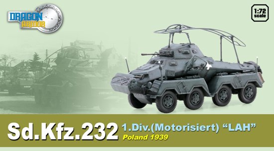 Сборная модель Dragon 60585 БТР Sd.Kfz.232 (Польша 1939), 1/72