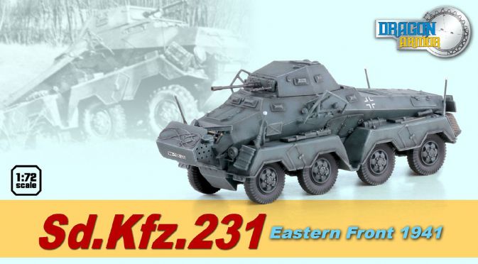 Сборная модель Dragon 60599 Немецкий БТР Sd.Kfz.231 (Восточный фронт 1941), 1/72