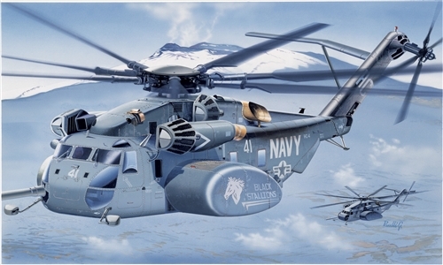 Сборная модель Italeri 1065 Вертолет MH-53E «Си Дрэгон» вертолёт-тральщик, 1/72