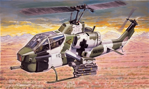Сборная модель Italeri 160 Вертолет США AH - 1W SUPER COBRA, 1/72