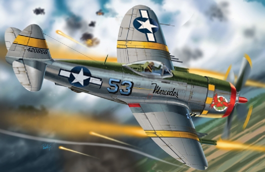 Сборная модель Italeri 2728 Американский истребитель P - 47D Thunderbolt, 1/48