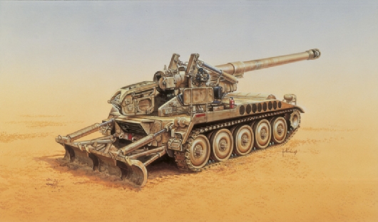 Сборная модель Italeri 291 Американский танк M110A2, 1/35