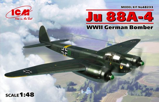 Сборная модель Германский бомбардировщик Ju 88A-4. 1/48