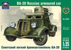 Сборная модель ARK-models 35004 Советский лёгкий бронеавтомобиль БА-20, 1/35