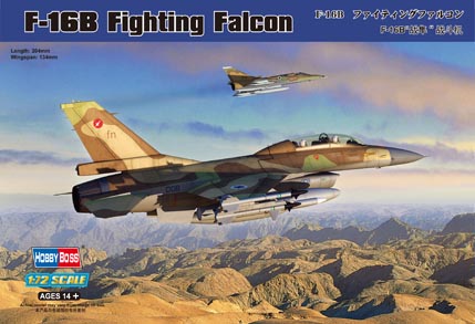 Сборная модель Hobby Boss 80273 Самолет F-16B Fighting Falcon, 1/72